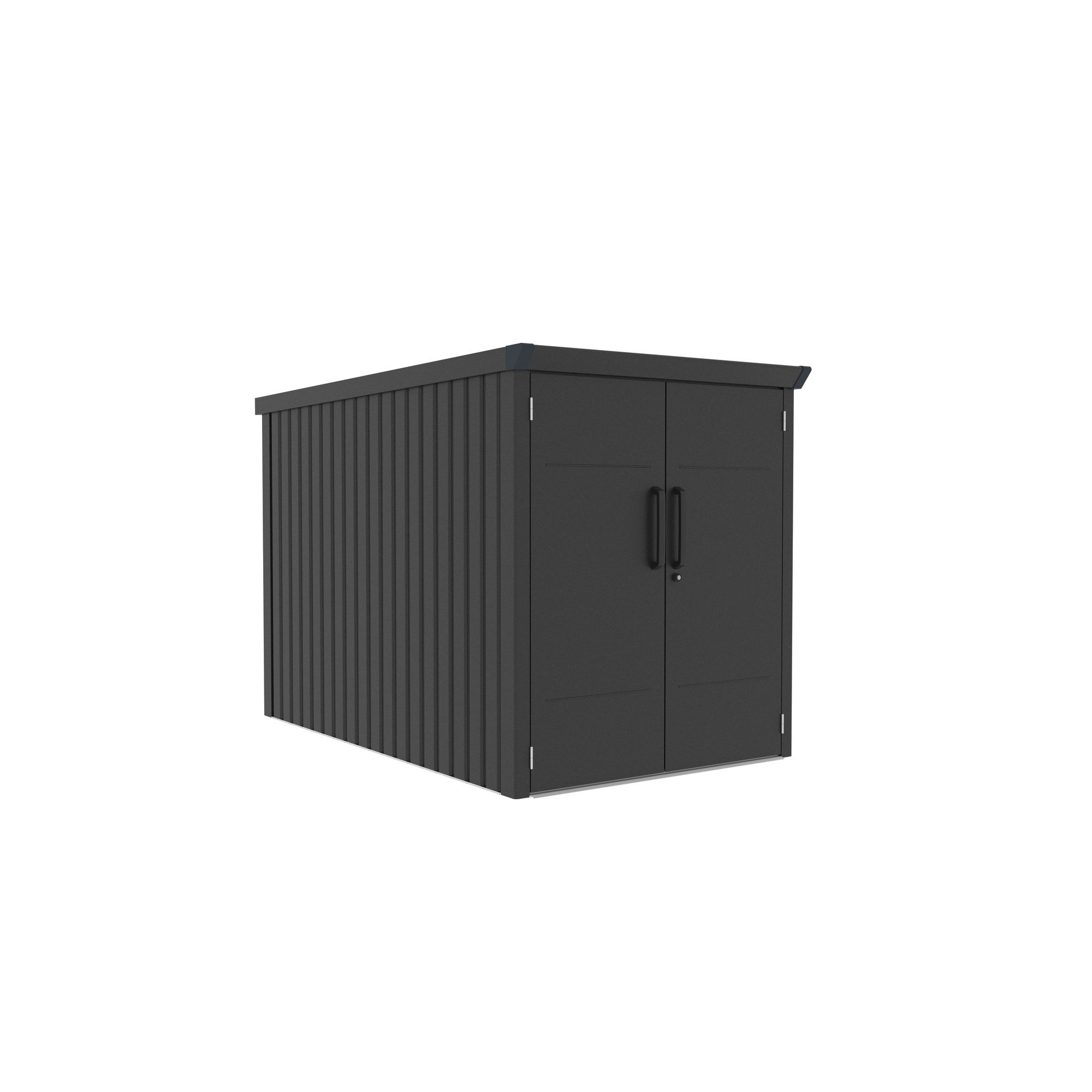 Fahrradgarage 'Velos 2' Metall schwarz 133 x 222 x 151 cm