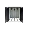 Fahrradgarage 'Velos 2' Metall schwarz 133 x 222 x 151 cm
