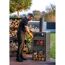 Terrassenofen 'Vento Plus' schwarz 50 x 50 x 150 cm mit Pizzaofen