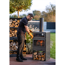 Terrassenofen 'Vento Plus' schwarz 50 x 50 x 150 cm mit Pizzaofen