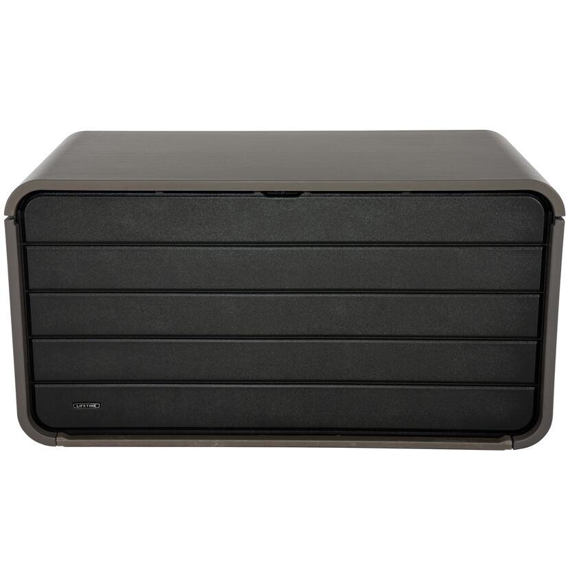 Kissenbox 'Space' Hart-Polyethylen grau 146,7 x 77,2 x 72,4 cm