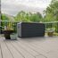 Kissenbox 'Space' Hart-Polyethylen grau 146,7 x 77,2 x 72,4 cm