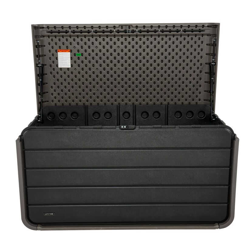 Kissenbox 'Space' Hart-Polyethylen grau 146,7 x 77,2 x 72,4 cm