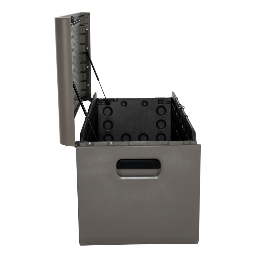 Kissenbox 'Space' Hart-Polyethylen grau 146,7 x 77,2 x 72,4 cm