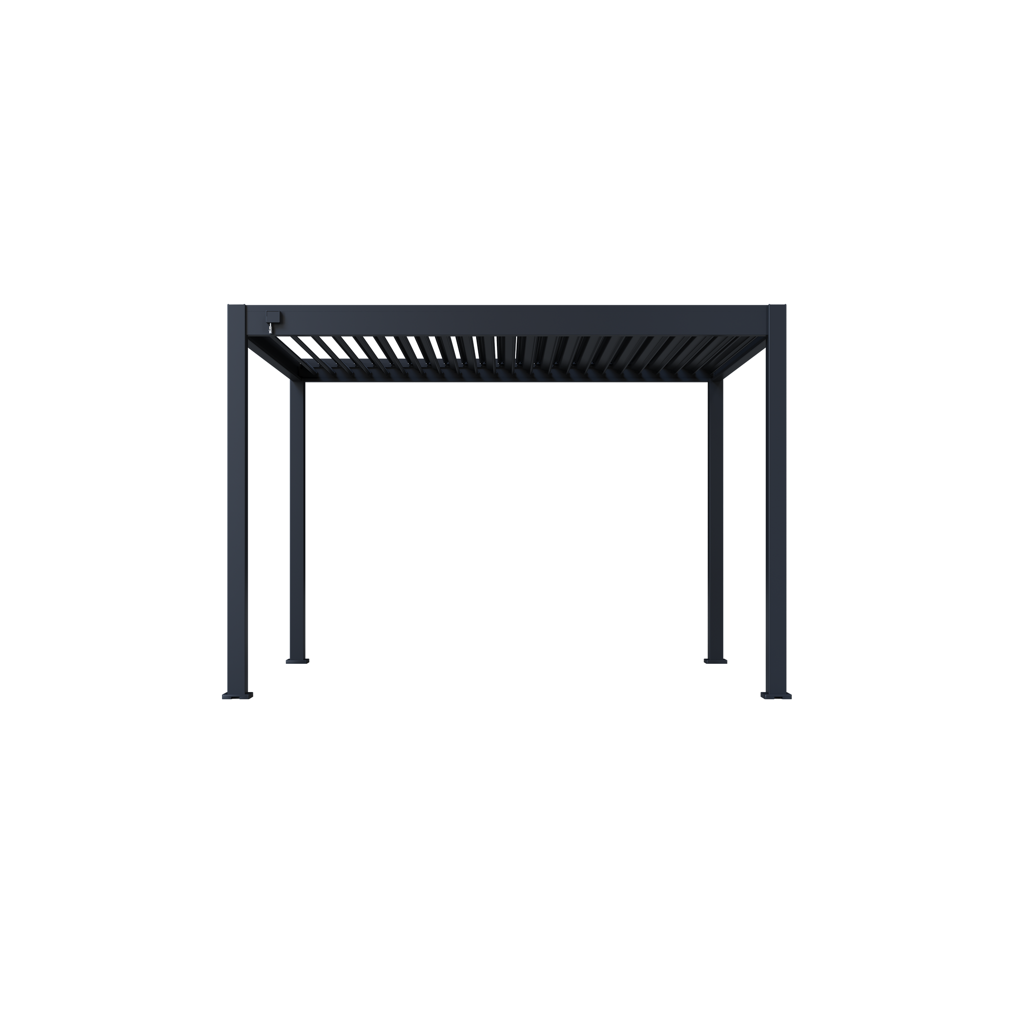Pergola 'Grand Tuscan 1012' Aluminium anthrazit 310 x 370 x 256 cm