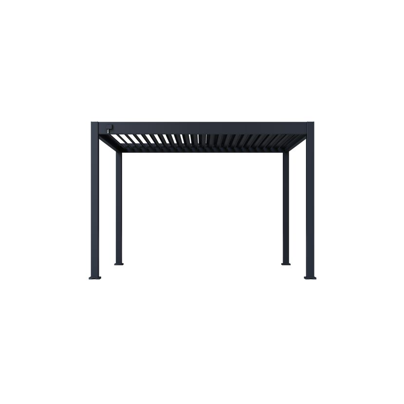 Pergola 'Grand Tuscan 1012' Aluminium anthrazit 310 x 370 x 256 cm