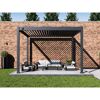 Pergola 'Grand Tuscan 1012' Aluminium anthrazit 310 x 370 x 256 cm