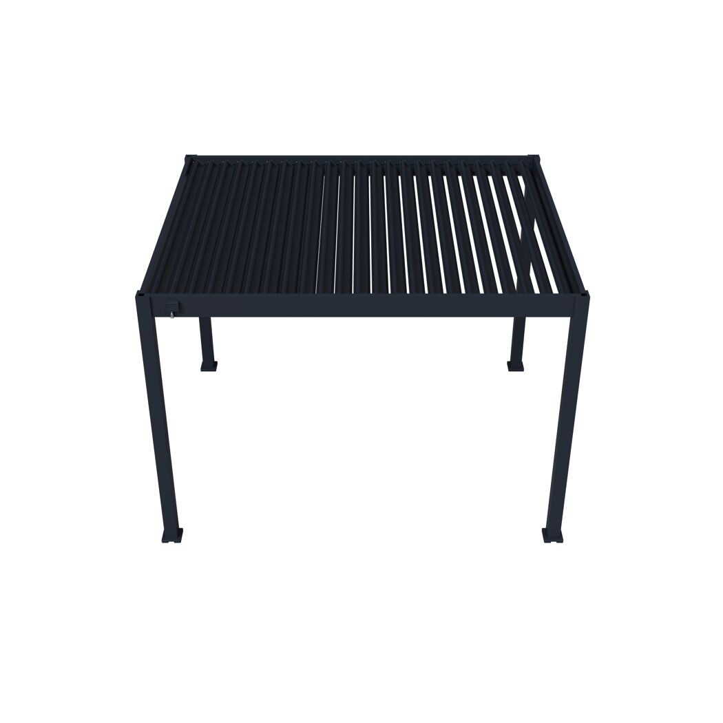 Pergola 'Grand Tuscan 1012' Aluminium anthrazit 310 x 370 x 256 cm