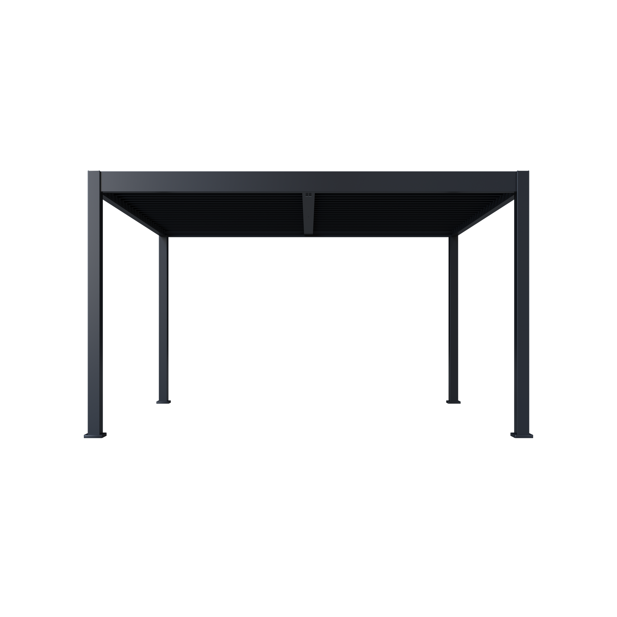 Pergola 'Grand Tuscan 1214' Aluminium anthrazit 370 x 433 x 256 cm