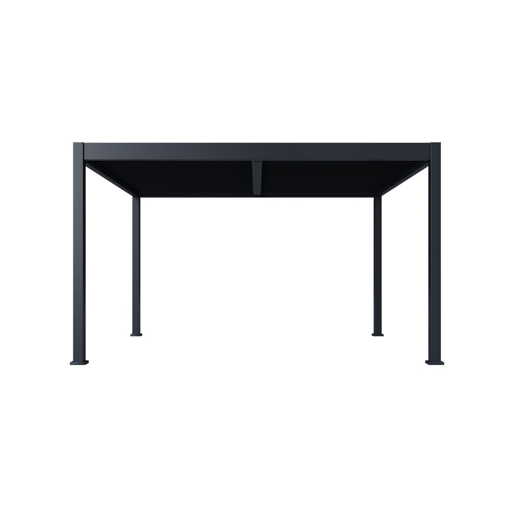 Pergola 'Grand Tuscan 1214' Aluminium anthrazit 370 x 433 x 256 cm