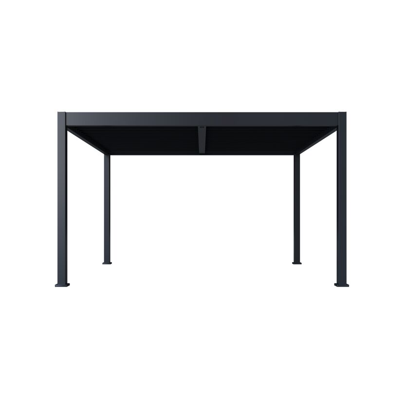 Pergola 'Grand Tuscan 1214' Aluminium anthrazit 370 x 433 x 256 cm