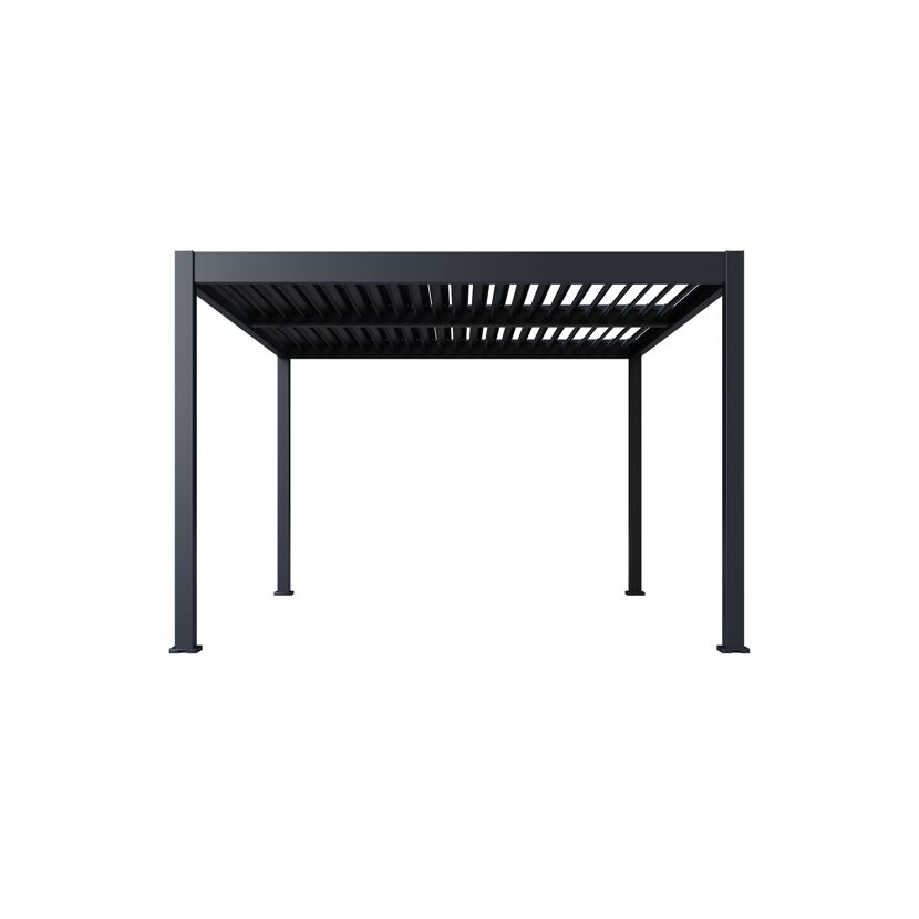 Pergola 'Grand Tuscan 1214' Aluminium anthrazit 370 x 433 x 256 cm