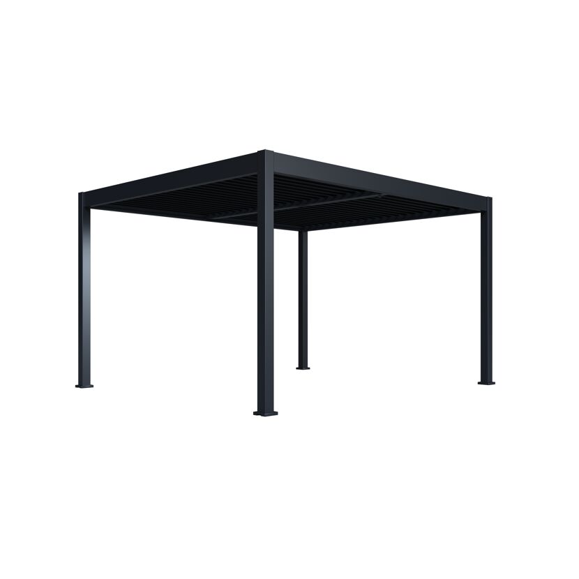 Pergola 'Grand Tuscan 1214' Aluminium anthrazit 370 x 433 x 256 cm