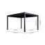 Pergola 'Grand Tuscan 1214' Aluminium anthrazit 370 x 433 x 256 cm