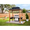 Grillpavillon 'Maui' Holzoptik 158 x 249 x 278 cm