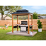 Grillpavillon 'Maui' Holzoptik 158 x 249 x 278 cm