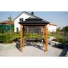 Grillpavillon 'Maui' Holzoptik 158 x 249 x 278 cm