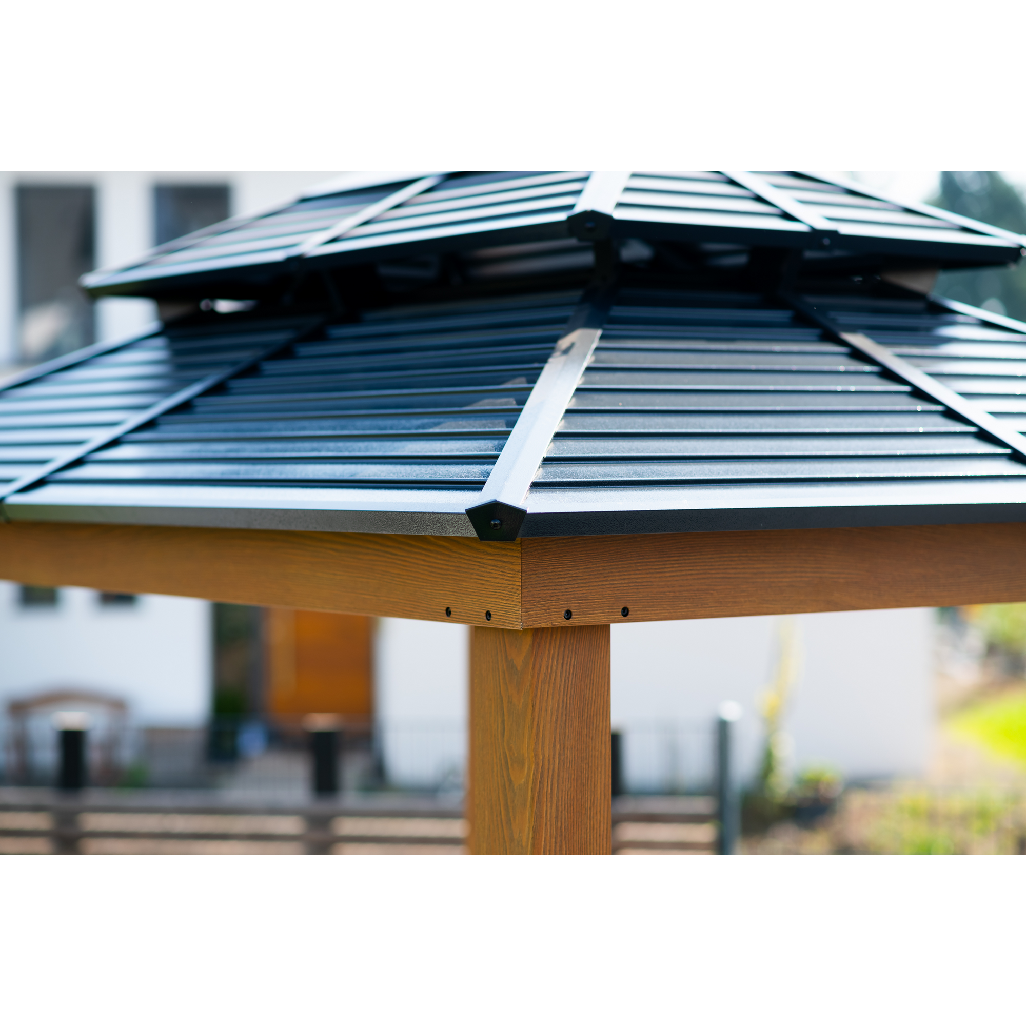 Grillpavillon 'Maui' Holzoptik 158 x 249 x 278 cm