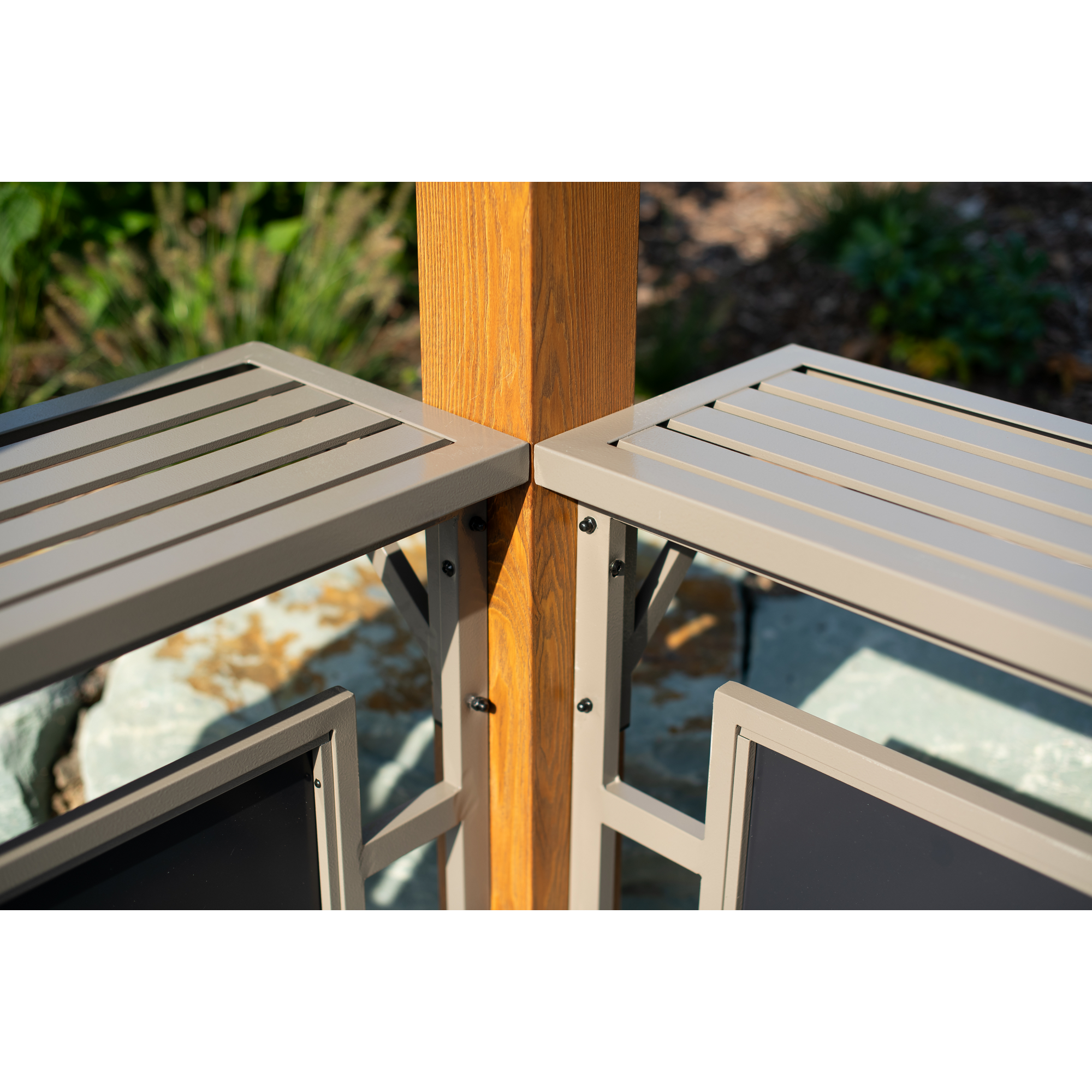 Grillpavillon 'Maui' Holzoptik 158 x 249 x 278 cm