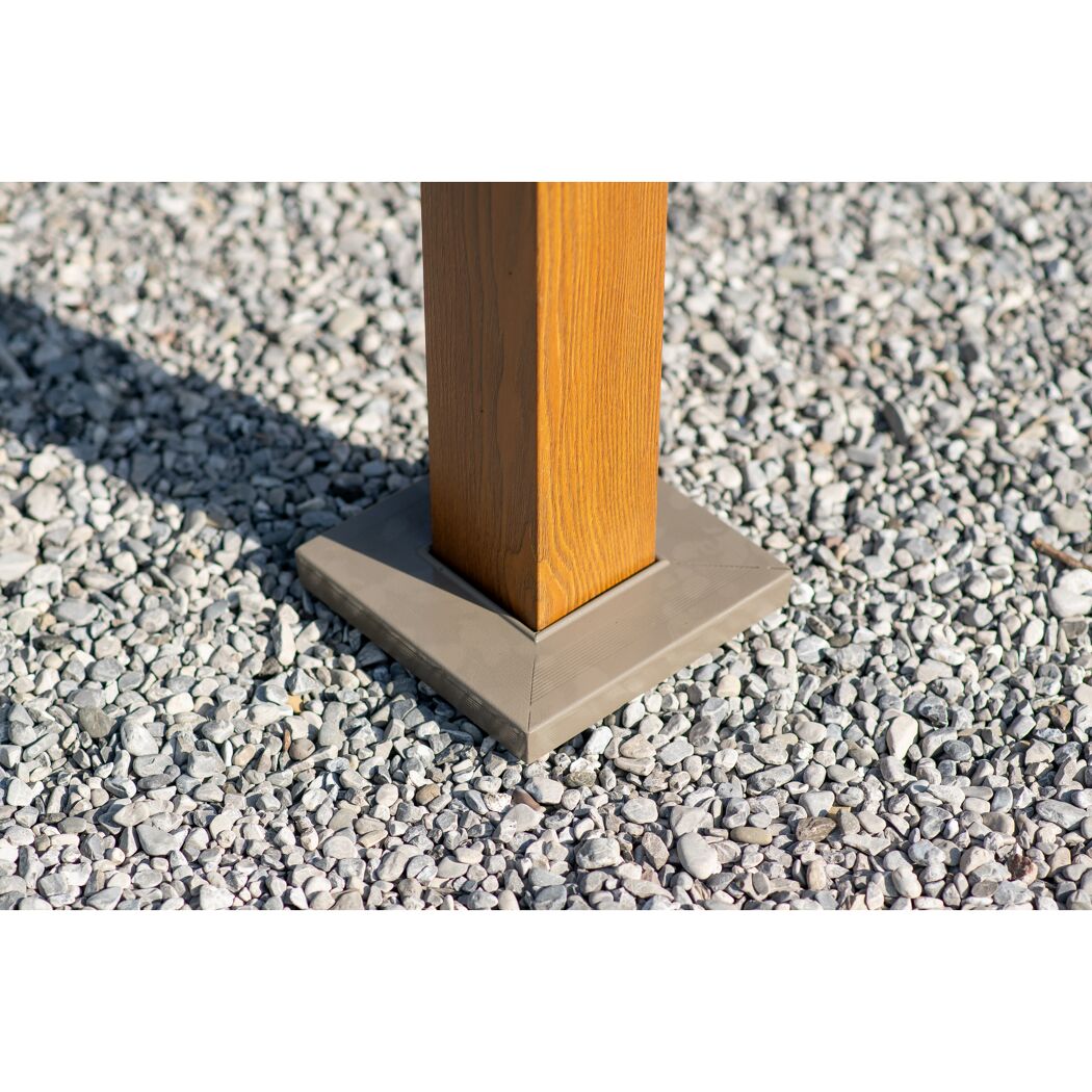 Grillpavillon 'Maui' Holzoptik 158 x 249 x 278 cm