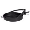 Grillpfanne Rohstahl Ø 50 cm schwarz