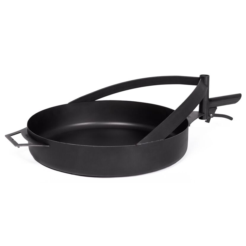 Grillpfanne Rohstahl Ø 50 cm schwarz