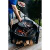 Grillpfanne Rohstahl Ø 50 cm schwarz