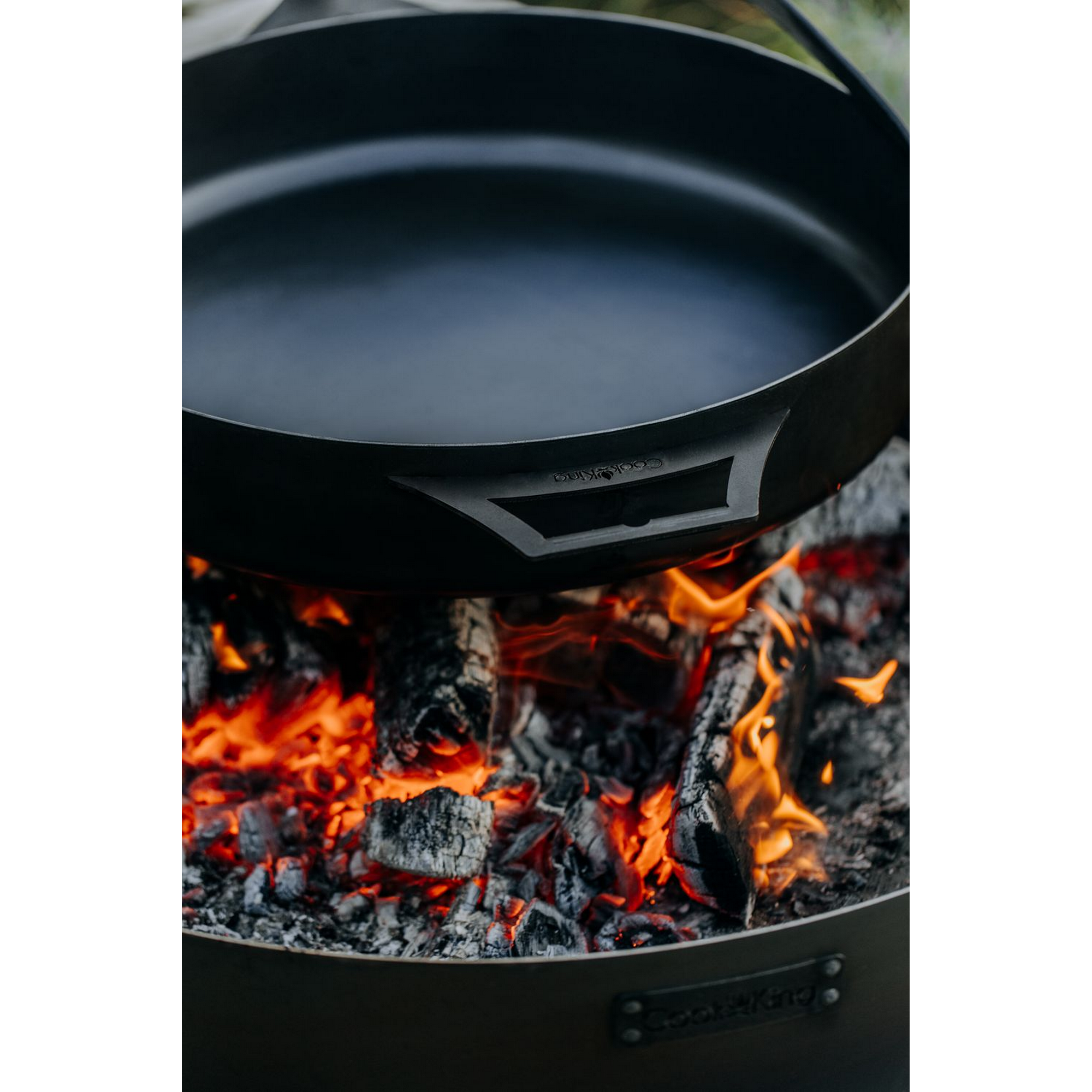 Grillpfanne Rohstahl Ø 50 cm schwarz