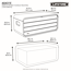 Kissen- & Auflagenbox 'Space' 515 l anthrazit 72 x 147 x 65 cm