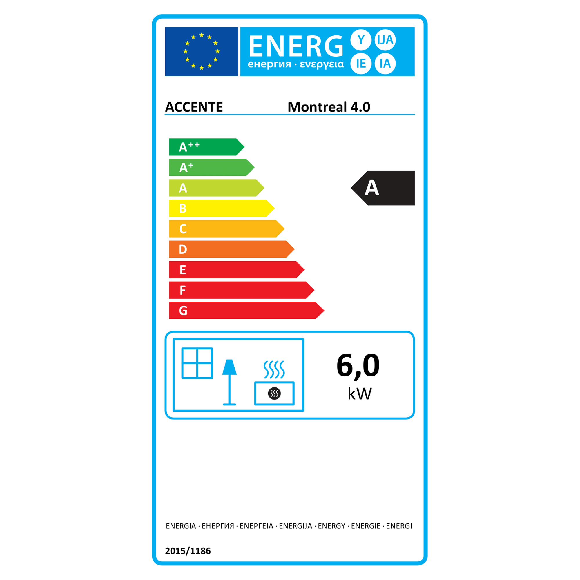 Kaminofen 'Montreal 4.0 GTS' grau 6 kW