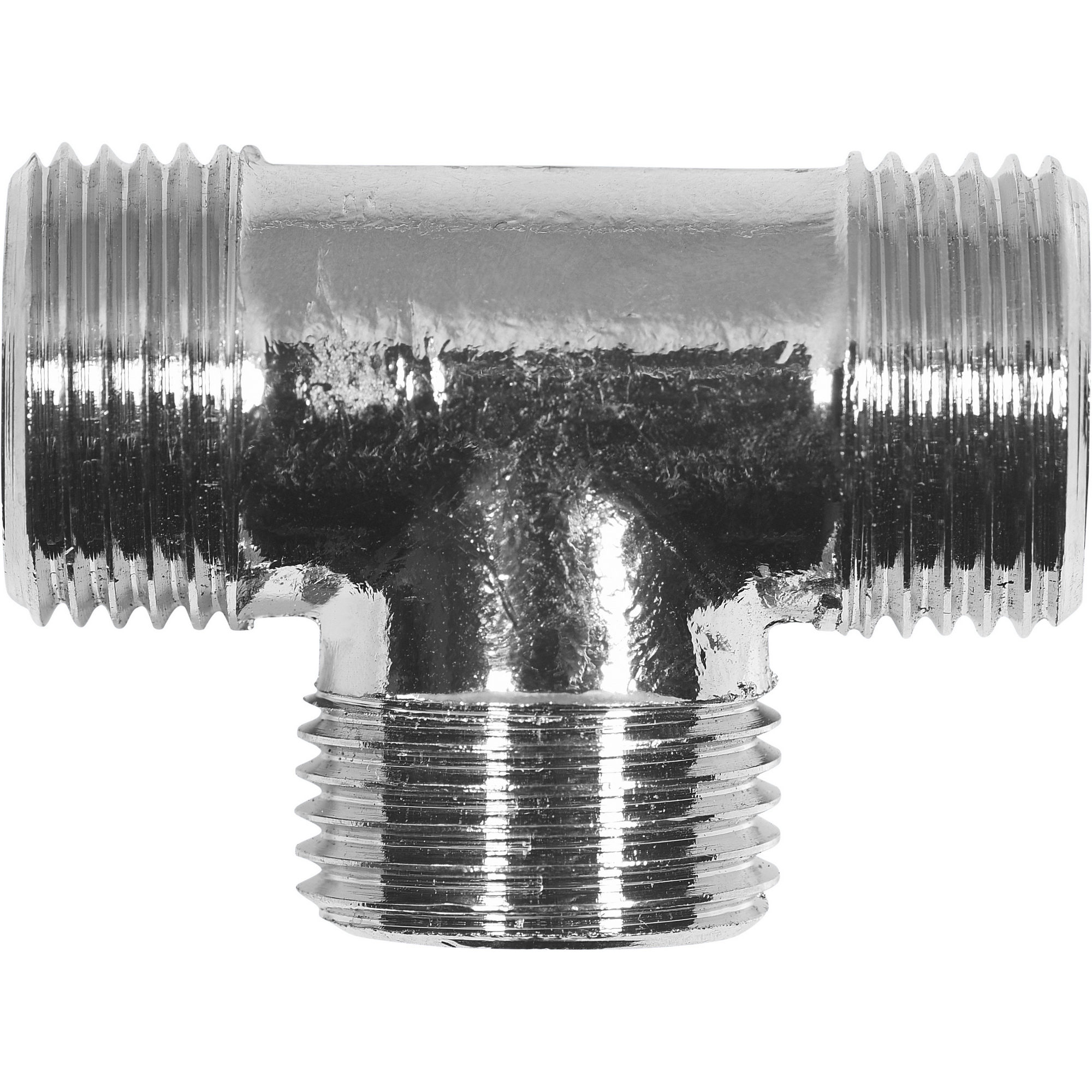 Gewindefitting Messing verchromt T-Stück 3/8" AG