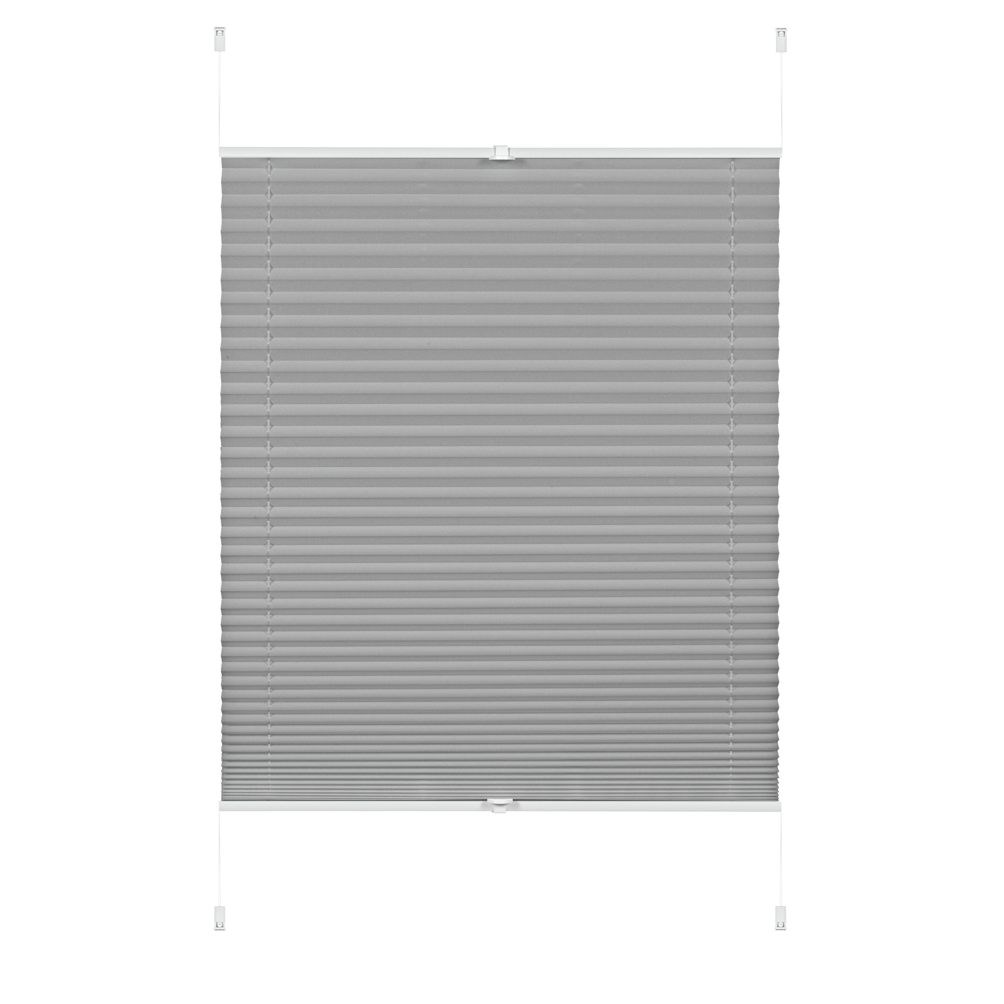 EasyFix-Plissee 'Greta' steingrau 50 x 130 cm 7-teilig