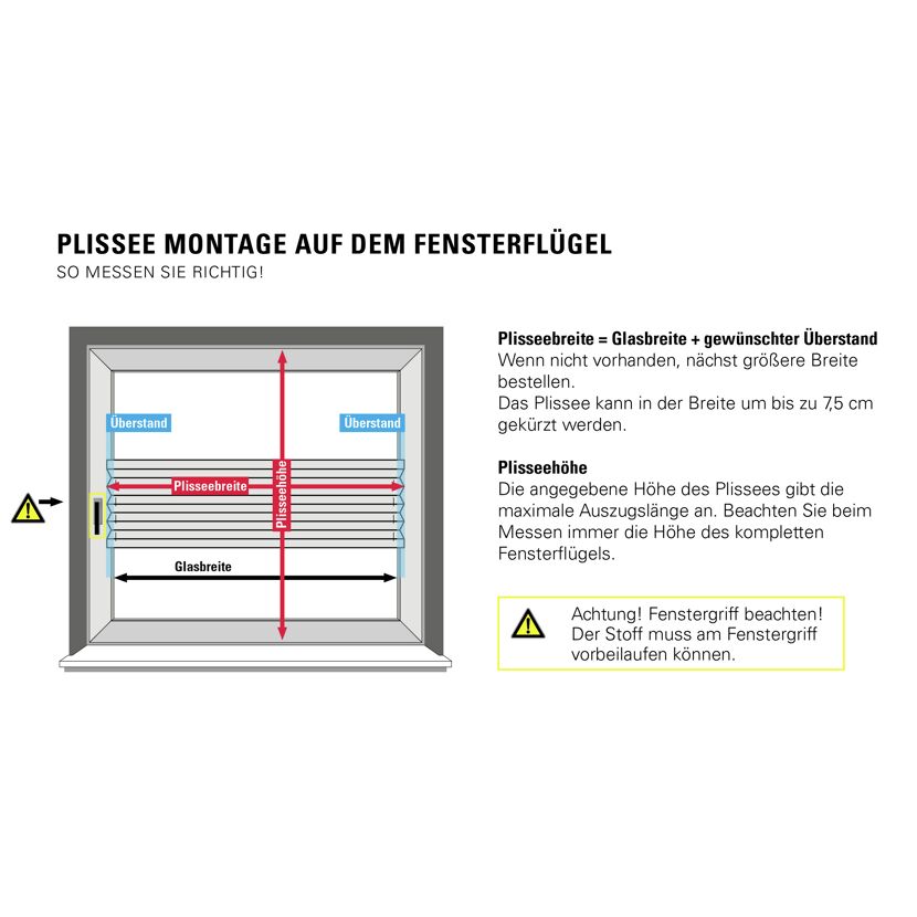 EasyFix-Plissee 'Greta' steingrau 50 x 130 cm 7-teilig