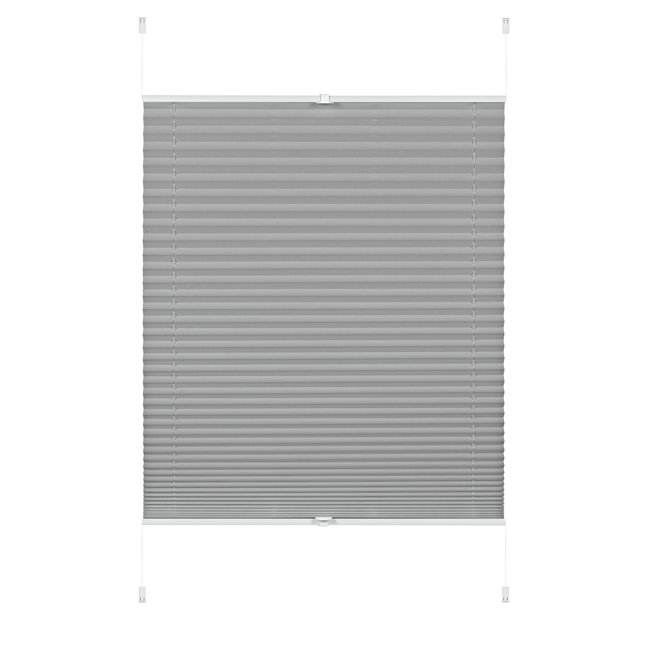 Bild von EasyFix-Plissee 'Greta' steingrau 70 x 130 cm 7-teilig