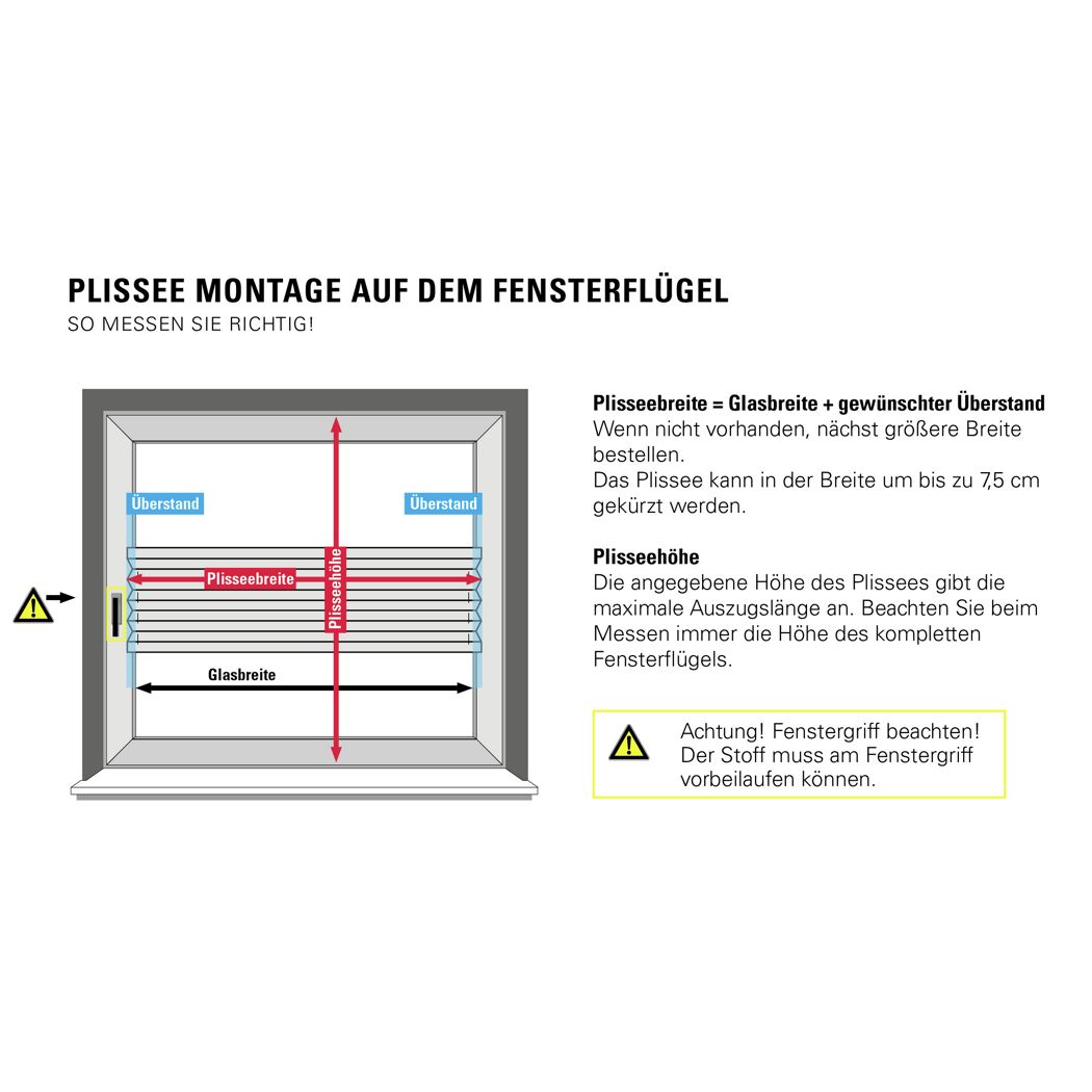 EasyFix-Plissee 'Greta' mintgrün 80 x 130 cm 7-teilig