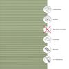 EasyFix-Plissee 'Greta' mintgrün 90 x 130 cm 7-teilig