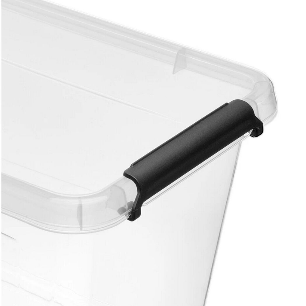 Aufbewahrungsbox 'SimpleStore' mit Deckel transparent 39 x 26 x 39 cm 25 l