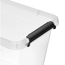 Aufbewahrungsbox 'SimpleStore' mit Deckel transparent 39 x 26 x 39 cm 25 l