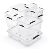 Aufbewahrungsbox 'SimpleStore' mit Deckel transparent 39 x 26 x 39 cm 25 l