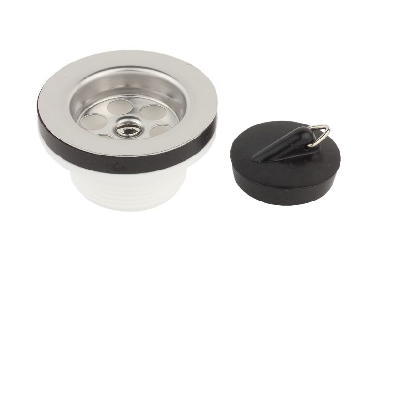 Ablaufventil 1 1/2"AG x 70 mm, mit Ventilstopfen