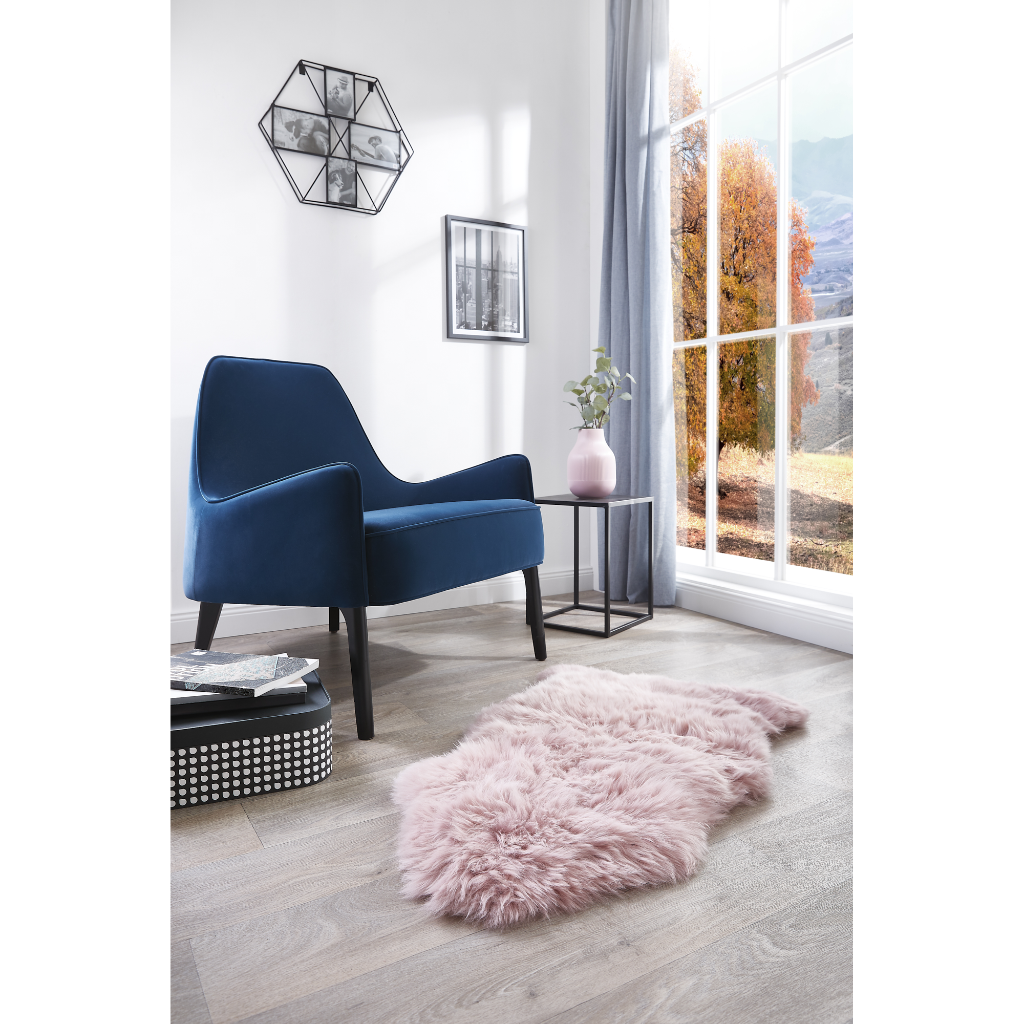 Schaffell altrosa 60 x 85 cm