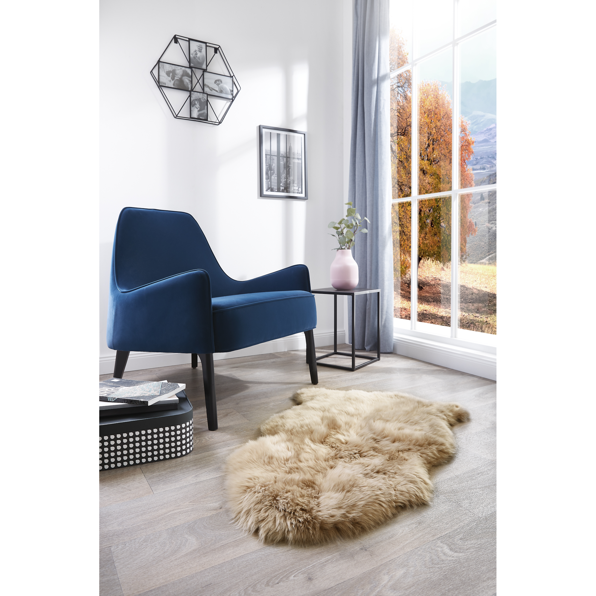 Schaffell taupe 60 x 85 cm