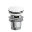 Design-Ablaufventil weiß 1 1/4" x 65 mm, mit Überlauf