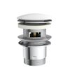 Design-Ablaufventil weiß 1 1/4" x 65 mm, mit Überlauf
