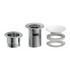 Design-Ablaufventil weiß 1 1/4" x 65 mm, mit Überlauf