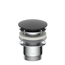 Design-Ablaufventil schwarz matt 1 1/4" x 65 mm, mit Überlauf