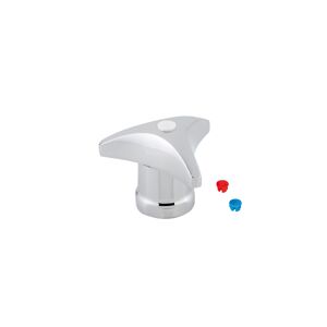 Trecorngriff verchromt für 3/8" Oberteil, Markierung blau/rot/weiß