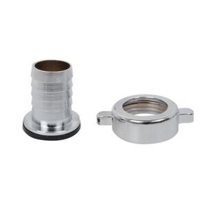 Halbe Schlauchverschraubung Messing verchromt 1" M x 3/4" T