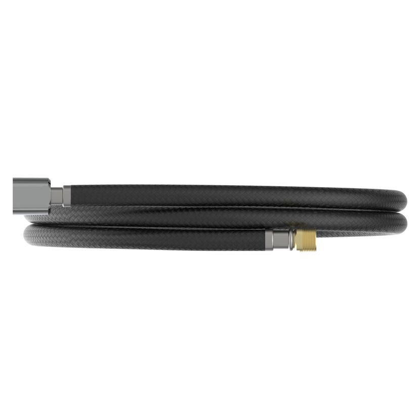 Geschirrbrauseschlauch schwarz 150 cm, 1/2" x M15 AG
