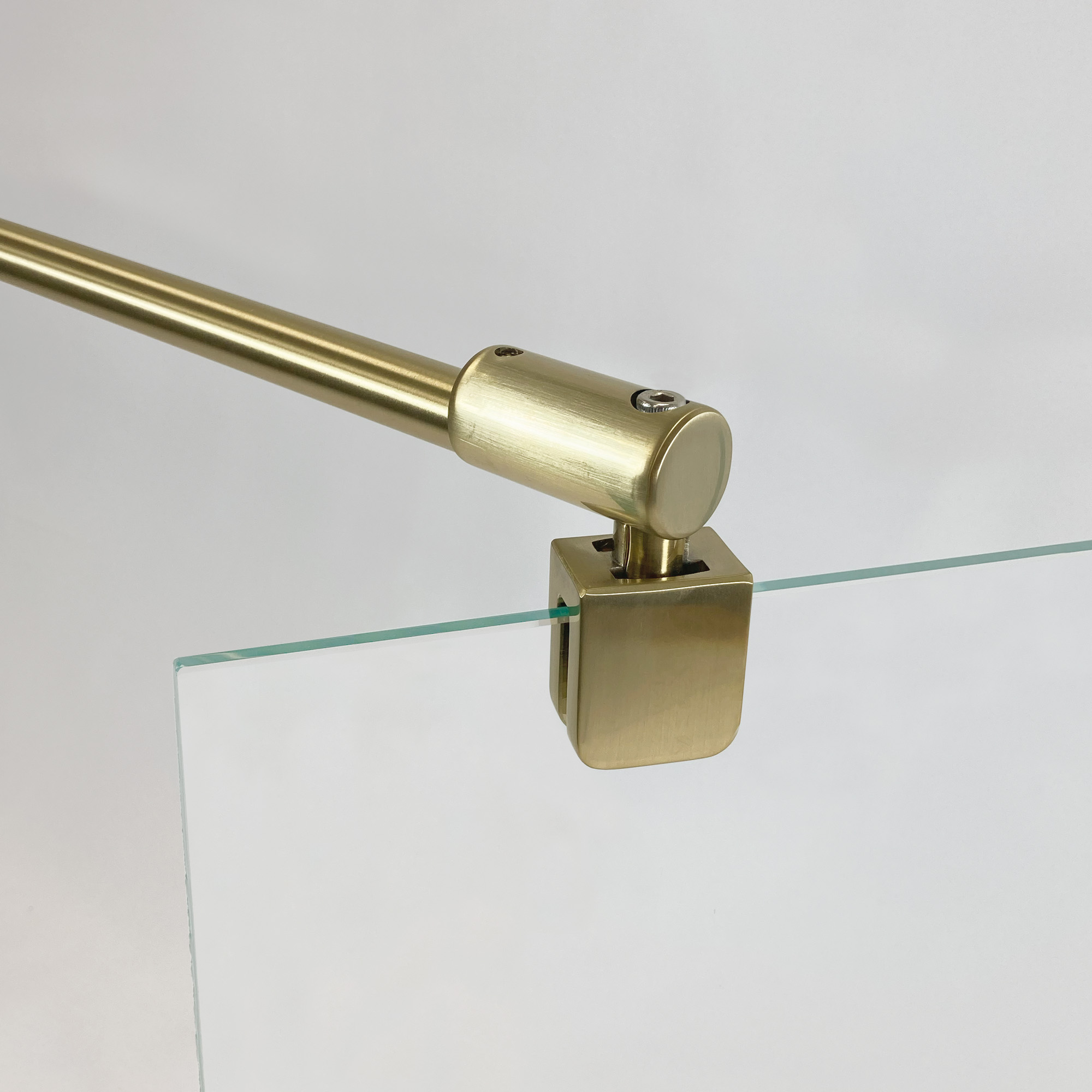 Seitenwand 'Elana 2.0' für Drehtür/Drehtür mit Festteil, links, goldfarben, 80 x 200 cm